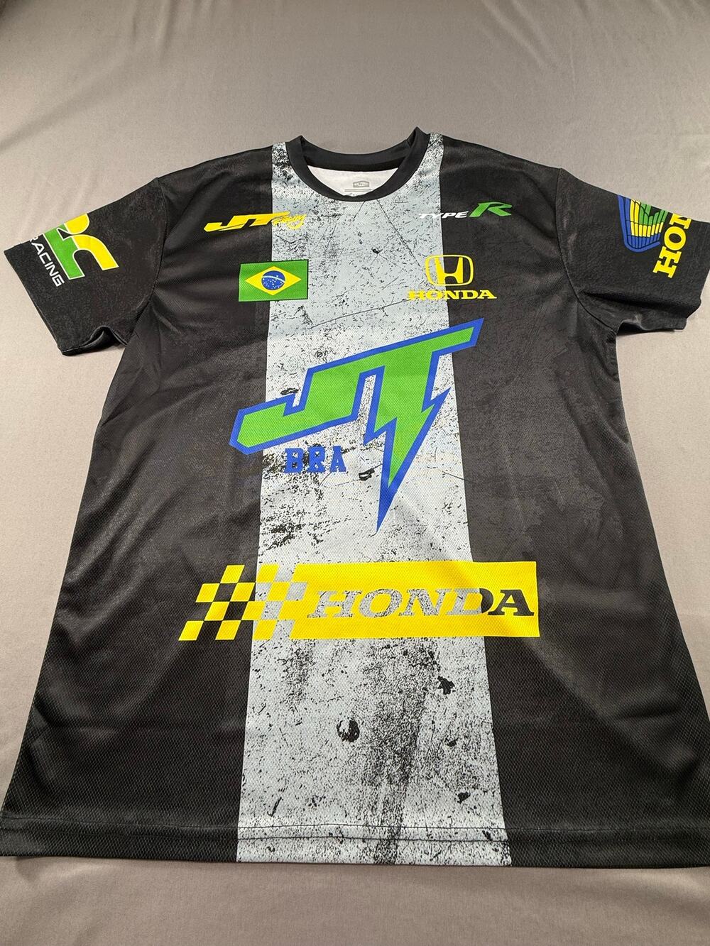 JT Racing Honda Jersey Men’s L Black Brazil Motocross MX Racing Blokecore NWOT
